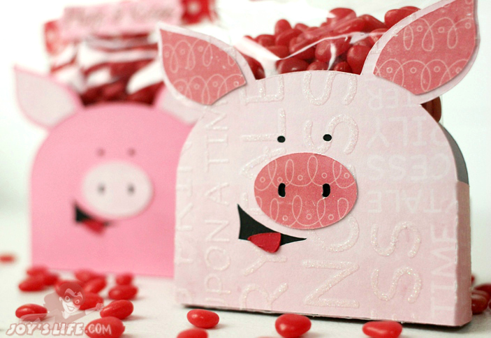 Hogs and Kisses 3D Pig Candy Holders – Lettering Delights