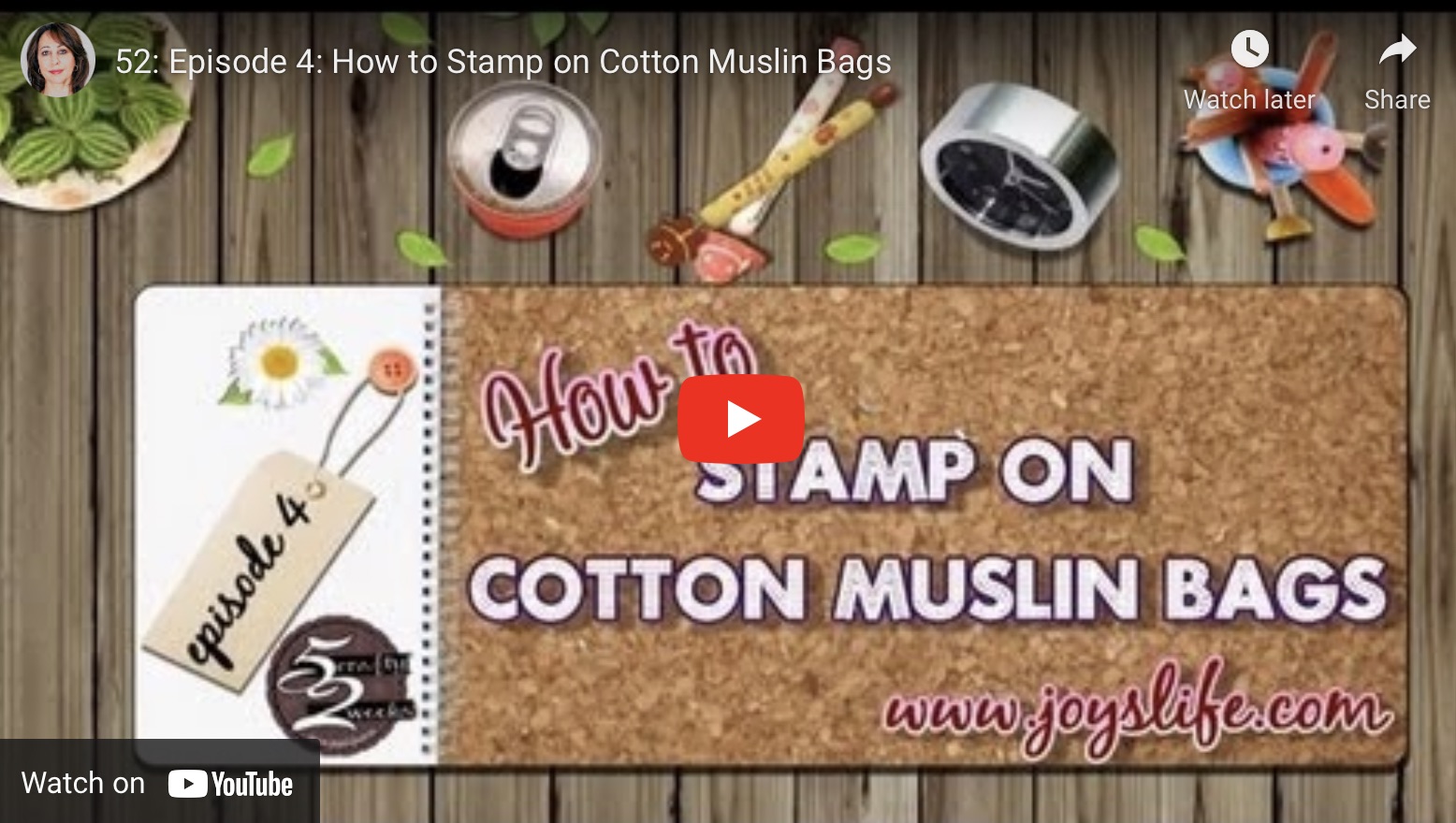 How to Stamp on Cotton Muslin Bags
