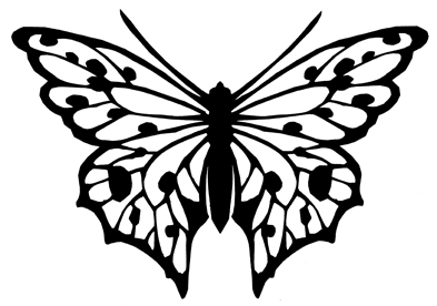 Butterfly Silhouette  Butterfly stencil, Butterfly outline, Butterfly  printable