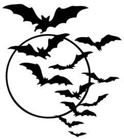 Free Halloween Bat Swarm Printable