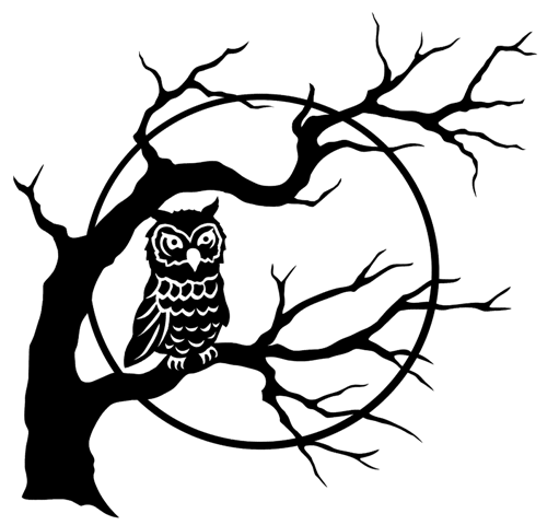 Owl In Spooky Tree Free Halloween Printable