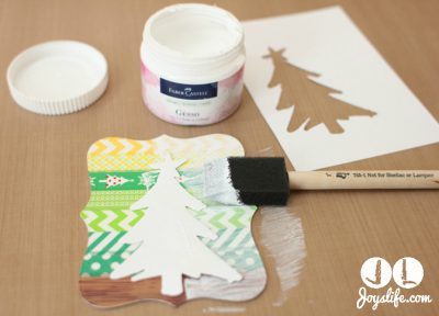 Rustic Washi Tape Christmas Tree Tag with Faber Castell – Joy's Life