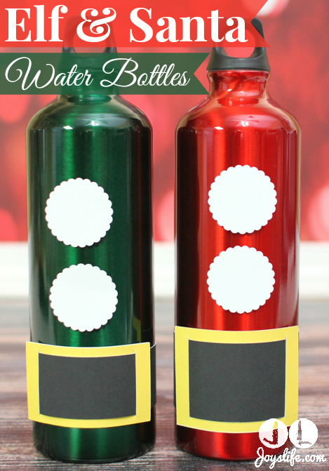 Elf & Santa Water Bottles – Glue Dots Blog Hop