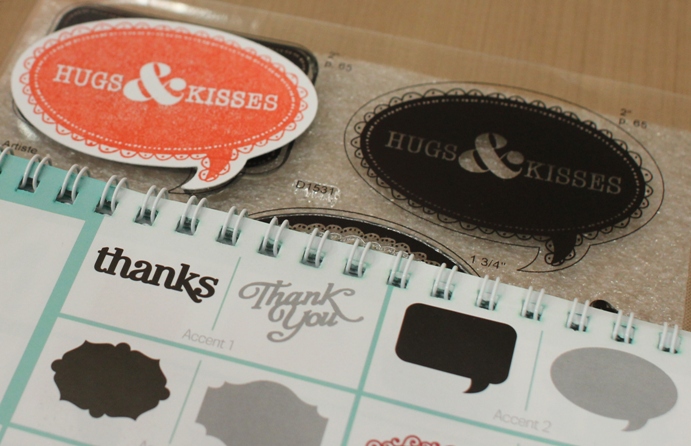 hugs and kisses stamp