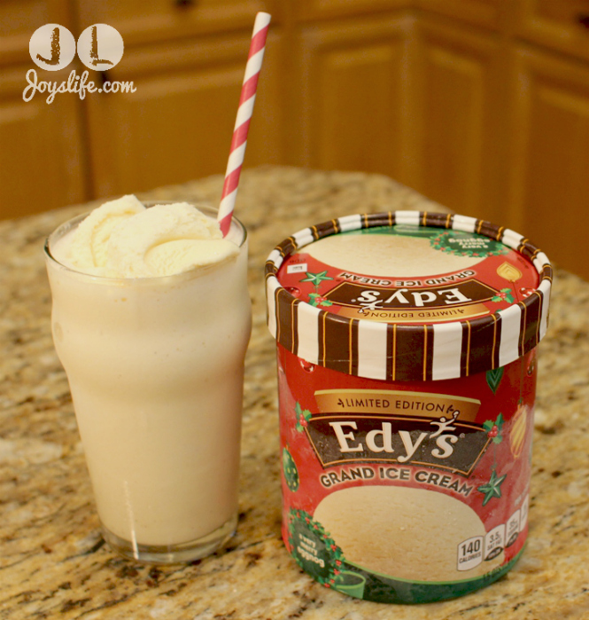Eggnog Milk Shake with Edys Ice Cream #PlanAhead #shop #cbias