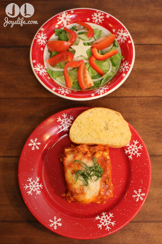 Festive Holiday Lasagna Family Meal #PlanAhead #shop #cbias