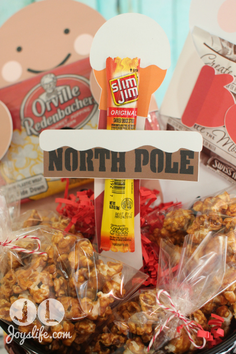 North Pole Slim Jim #BeefJerky Holder #EasyGifts Basket #shop