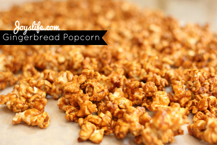 Delicious Gingerbread Popcorn Recipe #EasyGifts #shop #PopcornRecipes