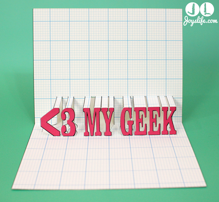Heart My Geek PopUp Card Studio Software #PopUpCardStudio #diecut #card