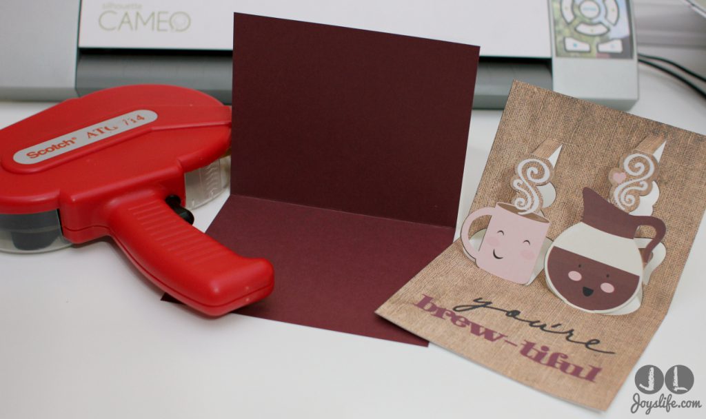 Popup Card Studio Software You're Brew-tiful 3D Card #PopupCardStudio #3D #LetteringDelights #ValentinesDay #card