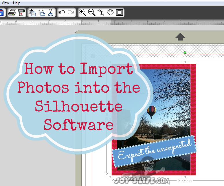 How to Import Photos Using the Silhouette Cameo #SilhouetteCameo #diecut #tutorials