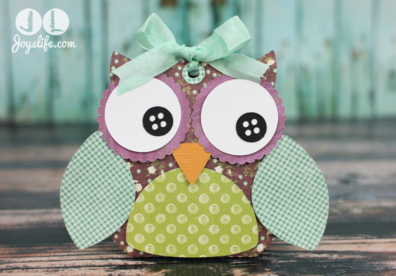 Owl Treat Box with Silhouette Cameo and SEI #SEI #SilhouetteCameo #Owl #3D #LoriWhitlock