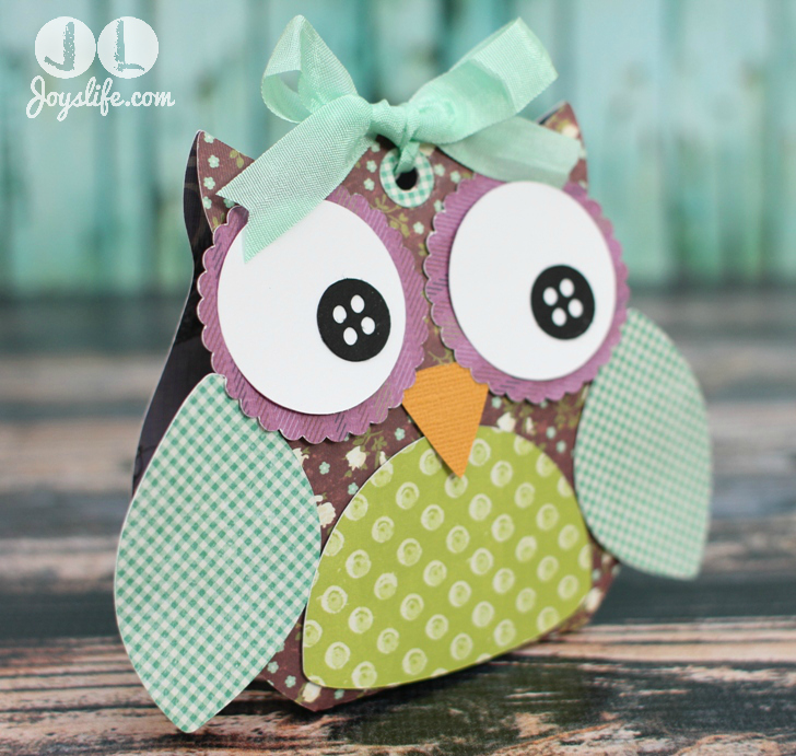 Owl Treat Box with Silhouette Cameo and SEI #SEI #SilhouetteCameo #Owl #3D #LoriWhitlock