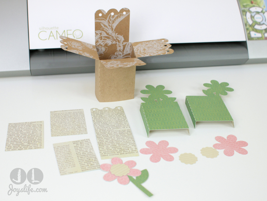 3D Pop Up Flower Card #SEI #SilhouetteCameo #LoriWhitlock #SVG #JoysLifeStamps