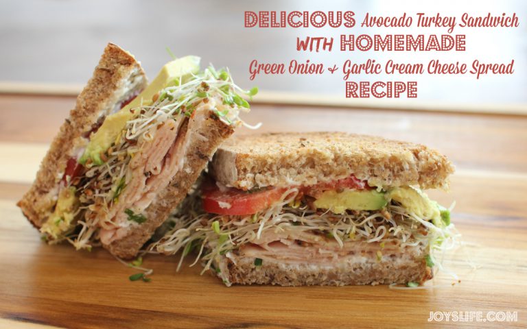 Delicious Avocado Turkey Sandwich with Homemade Green Onion & Garlic Cream Cheese Spread Recipe #spon #DeliFreshBOLD #recipe