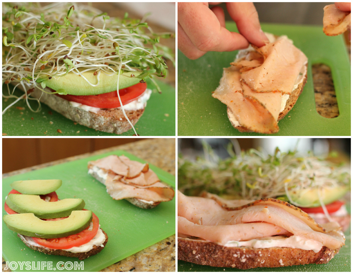 Delicious Avocado Turkey Sandwich with Homemade Green Onion & Garlic Cream Cheese Spread Recipe #spon #DeliFreshBOLD #recipe