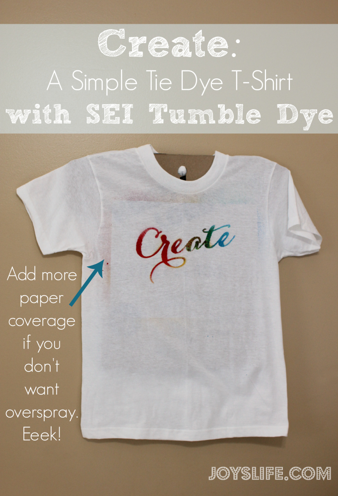 Create: A Simple Tie Dye T-Shirt with SEI Tumble Dye #tiedye #sei #tumbledye #diy #tshirt