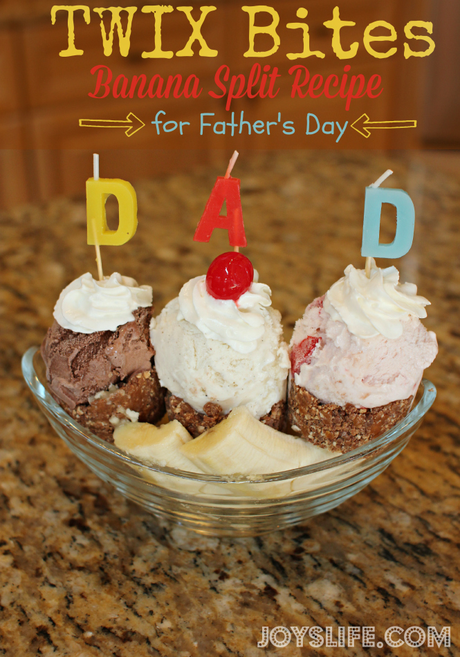 TWIX Bites Banana Split Recipe for Father's Day #EatMoreBites #shop #cbias