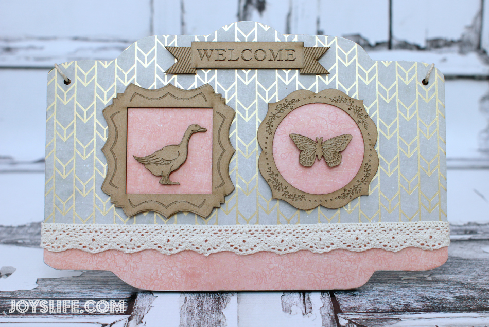 Cottage Style Upcycled Welcome Sign with SEI