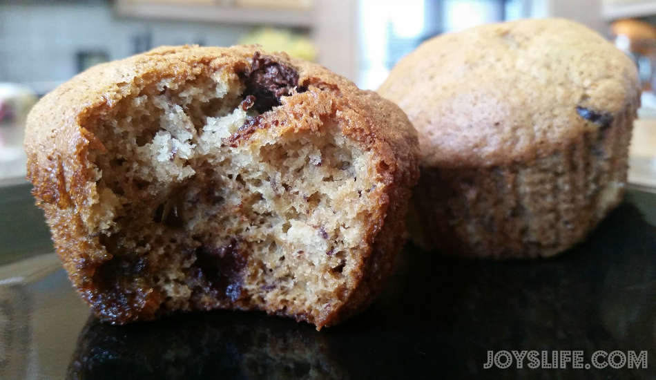 Banana-Chocolate Chip Muffins #muffins