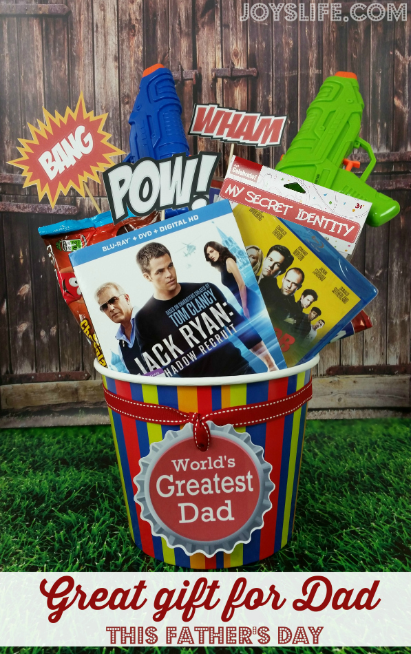 Action Movie Themed DVD Gift Basket for Dad this Father’s Day