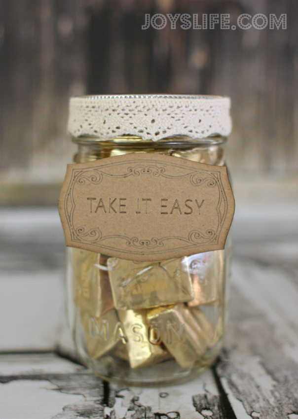 Take It Easy Candy Mason Jar with SEI