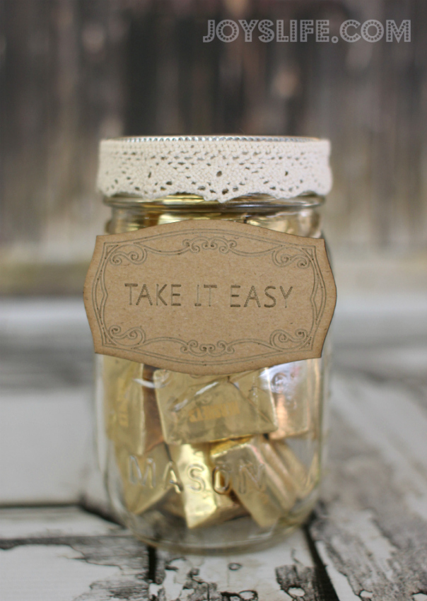 Take It Easy Candy Mason Jar with SEI #SEI #MasonJar