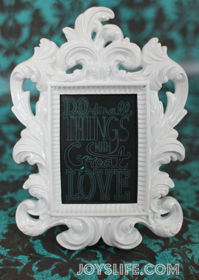 Create Silhouette Cameo Framed Great Love Quote with Amy Chomas Pen Holder + GIVEAWAY