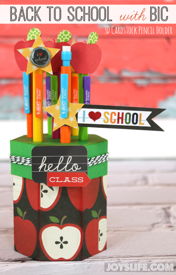 BACK TO SCHOOL PENCIL HOLDER