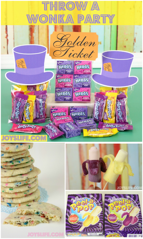Wonkafy Your Party or Everyday with Wonka Peel-a-Pop #Wonka #Peelapop #WonkaParty #GoldenTicket