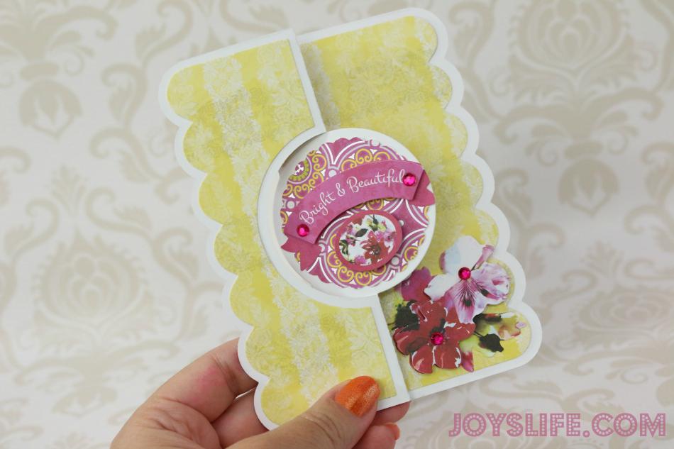 Bright & Beautiful Card with SEI #SEI #Sizzix #Flipits #Framelits