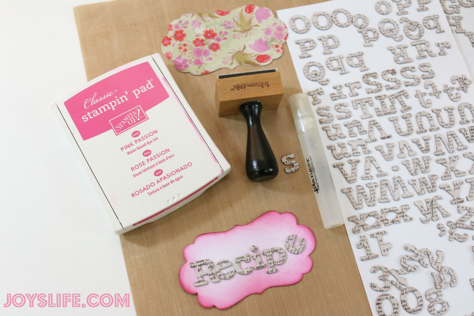 Paper Recipe Box with SEI #SEI #SilhouetteCameo #recipebox