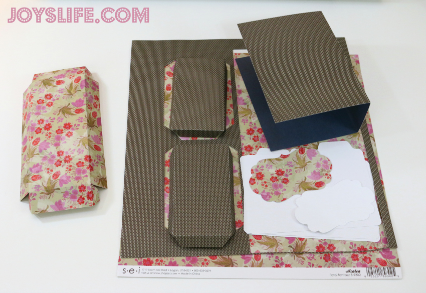 Paper Recipe Box with SEI #SEI #SilhouetteCameo #recipebox