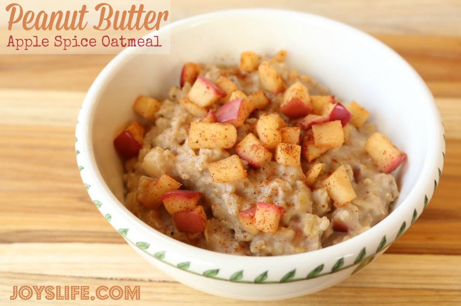 Peanut Butter Apple Spice Oatmeal Recipe