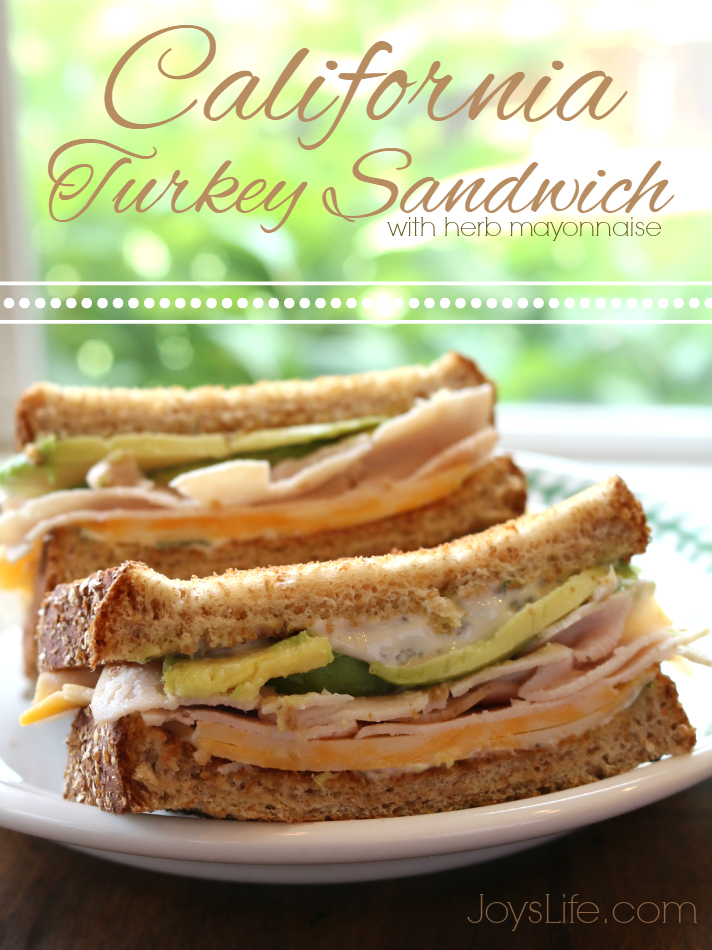 California Turkey Sandwich with Herb Mayonnaise Recipe
