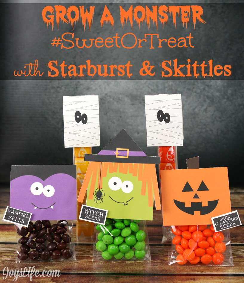 Grow a Monster Halloween Treats with Starburst & Skittles #SweetOrTreat #CollectiveBias #shop