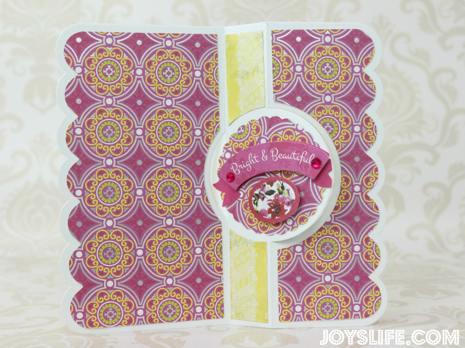 Bright & Beautiful Card with SEI #SEI #Sizzix #Flipits #Framelits