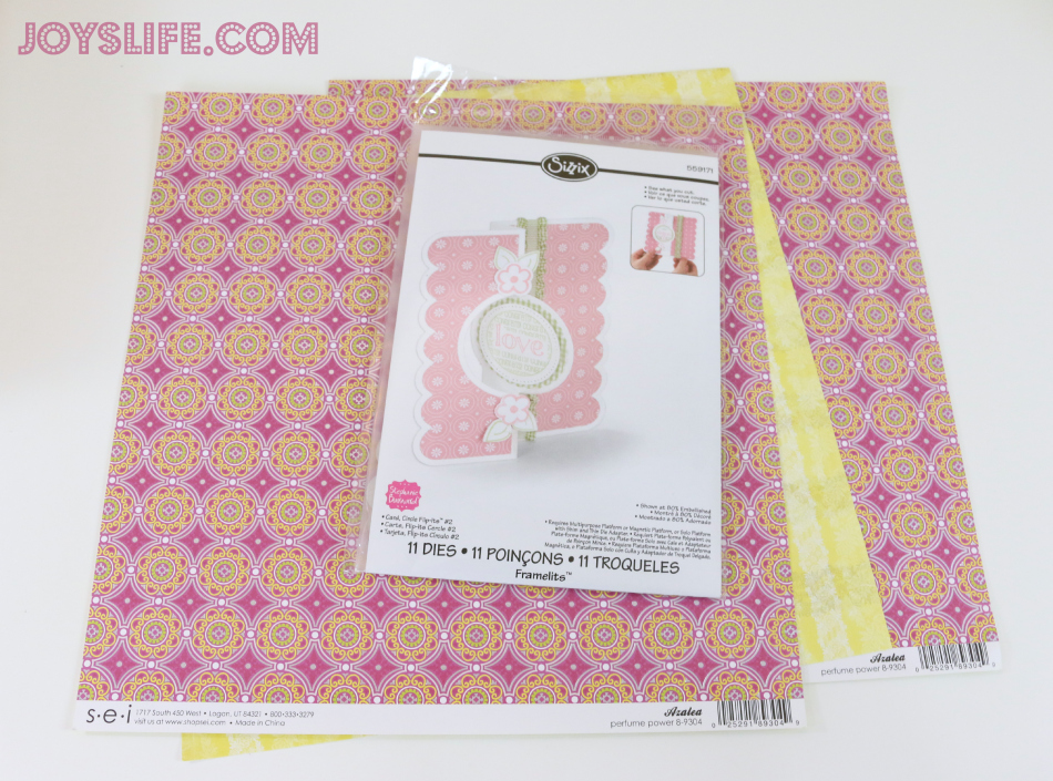 Bright & Beautiful Card with SEI #SEI #Sizzix #Flipits #Framelits