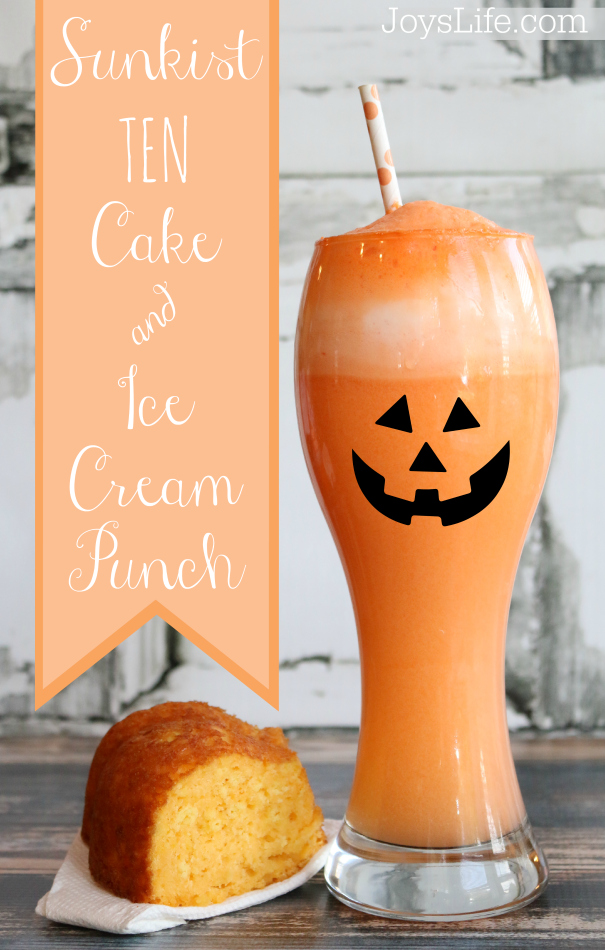 Sunkist Ten Cake & Ice Cream Punch #drinkTEN #CollectiveBias #shop #Halloween #Halloweenfood