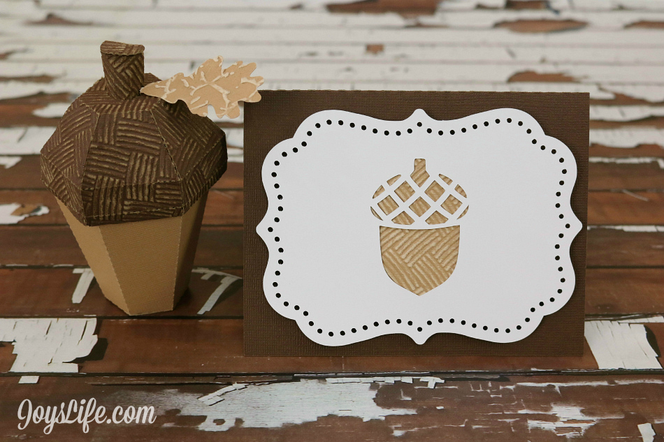 3D Acorn Box and Card