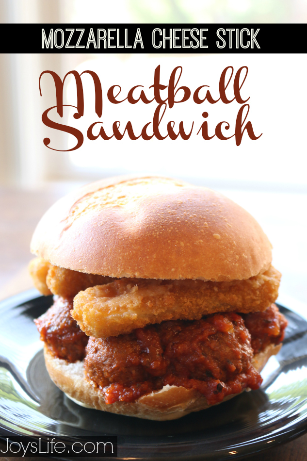 Mozzarella Cheese Stick Meatball Sandwich & Christmas Gift Tag Holiday Hack