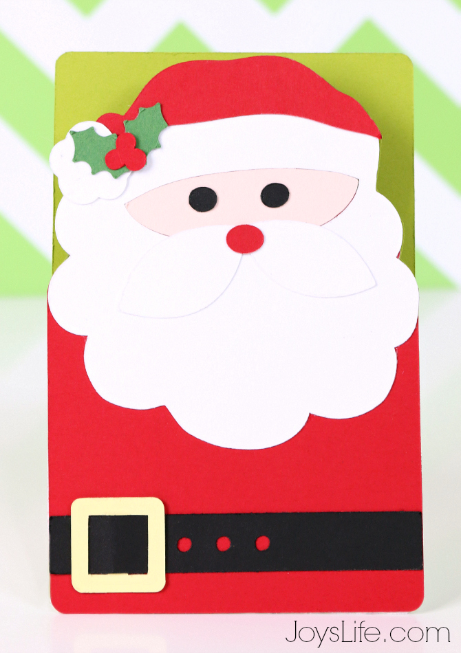 Quick & Easy Santa Card with Xyron & Silhouette Cameo 2