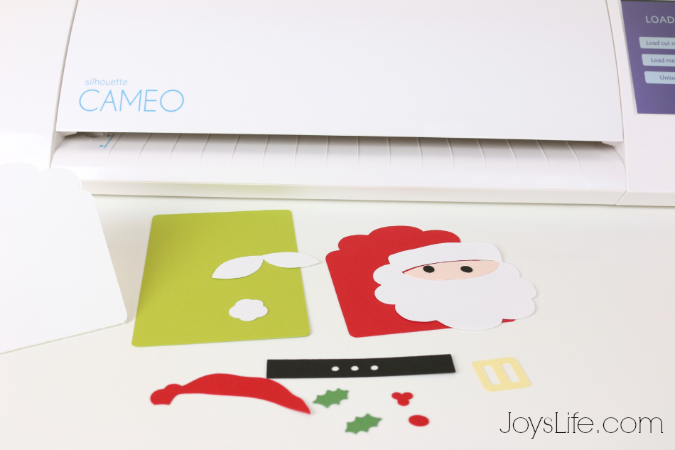Quick & Easy Santa Card #Xyron #SilhouetteCameo #SilhouetteCameo2 #Christmas #Santa #30DaysOfXyron