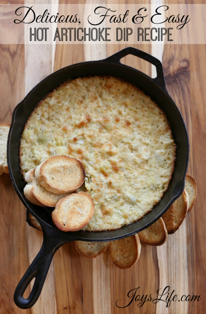 Delicious, Fast & Easy Hot Artichoke Dip Recipe #MustHaveMayo #ad #recipe