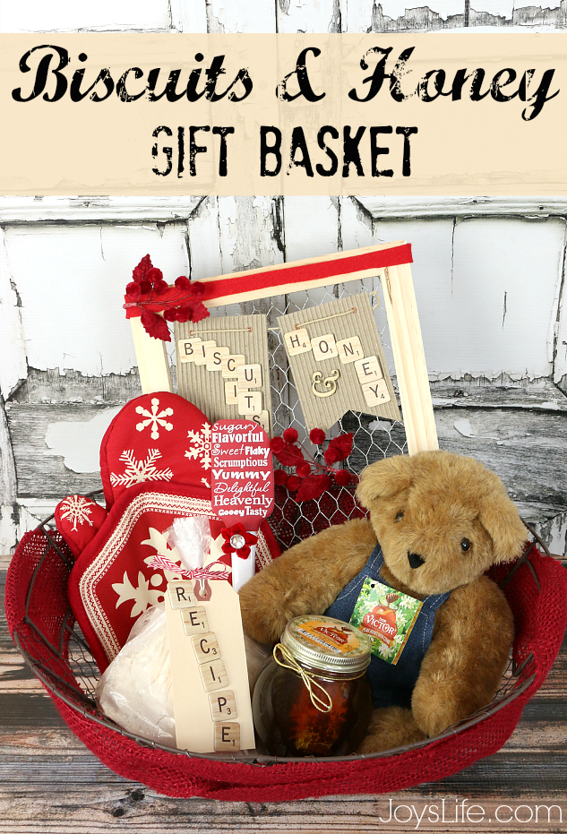 Sweet & Delicious Honey and Biscuits Gift Basket Idea #HoneyForHolidays #DonVictor #shop #delicious #honey #giftbasket
