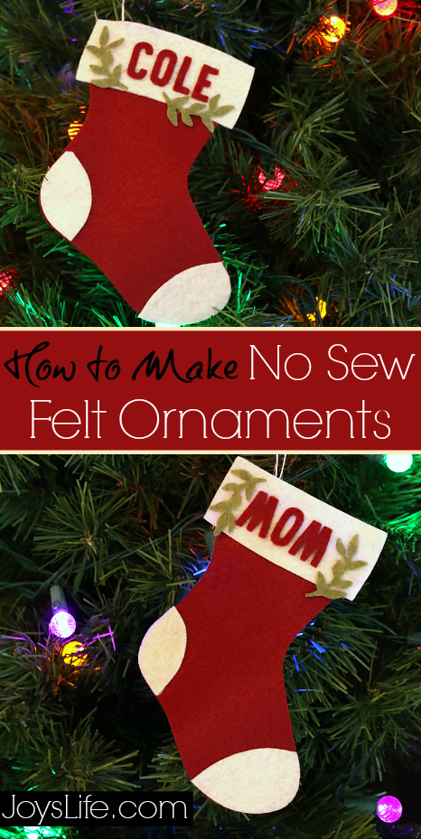 How to Make No Sew Felt Ornaments #CutNBoss #Craftwell #Christmas #NoSew #Felt #Ornaments