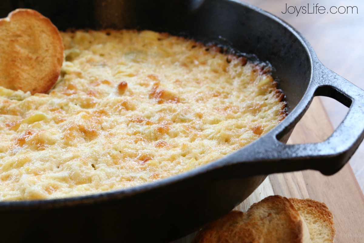 Delicious, Fast & Easy Hot Artichoke Dip Recipe #MustHaveMayo #ad #recipe