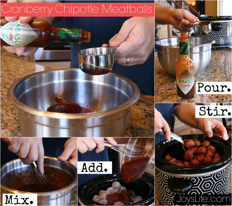 Cranberry Chipotle Meatballs Delicious Party Food #SeasonedGreetings #chipotle #Christmas #recipes #ad