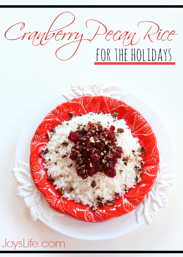 Cranberry Pecan Rice for the Holidays #MinuteHoliday #recipe #sidedish #Christmas #AD