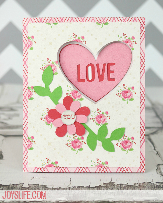 Valentines Day Card with Epiphany Crafts #EpiphanyCrafts #ValentinesDay #SilhouetteCameo #SVGCuts #card